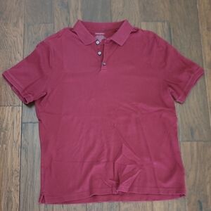 Banana Republic Men's Classic Dark Red Polo style shirt size XXL